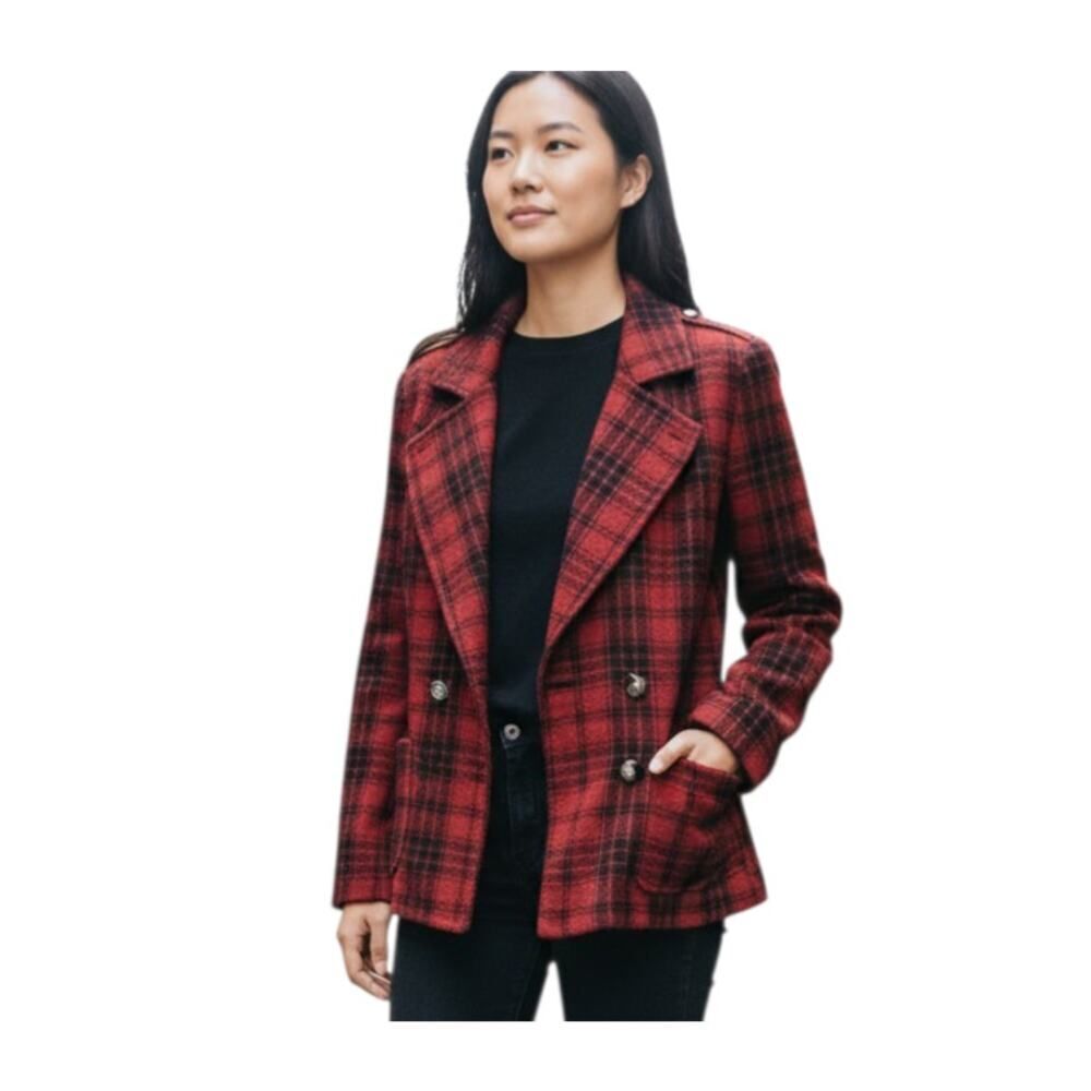 FOREVER 21 RED & BLACK JACKET SZ.S GUC.